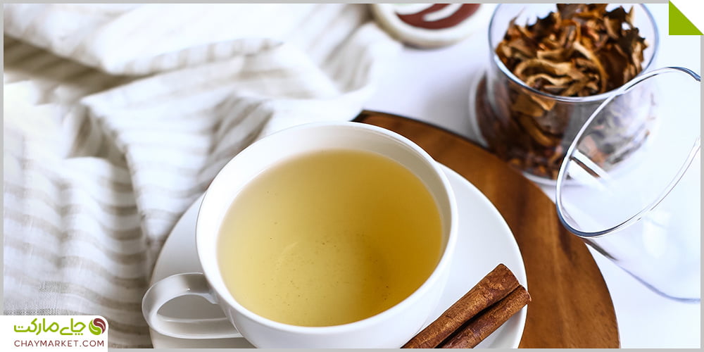 دمنوش سیب و به و دارچین غروب طلایی
