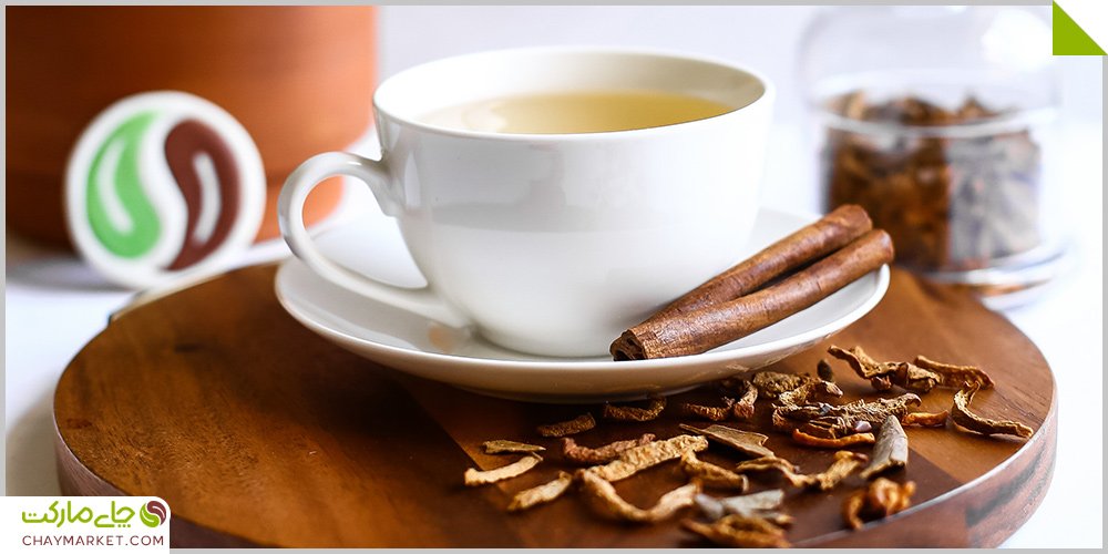 دمنوش سیب و به و دارچین غروب طلایی
