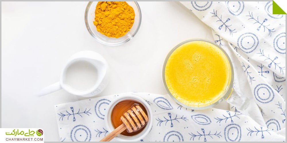 چای زردچوبه با عسل